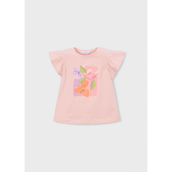 Mayoral Μπλουζα κοντομανικη ροζ απαλο 26-03007-083 3007