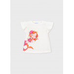 Mayoral Μπλουζα κοντομανικη εκρου παπα 26-03007-084 3007