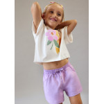 Mayoral Μπλουζα κοντομανικη λωριδες μπεζ 26-03010-094 3010