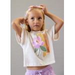 Mayoral Μπλουζα κοντομανικη λωριδες μπεζ 26-03010-094 3010