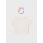 Mayoral Μπλουζα κοντομανικη λωριδες μπεζ 26-03010-094 3010