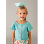 Mayoral Μπλουζα κοντομανικη πρασινομπλ 26-03014-016 3014