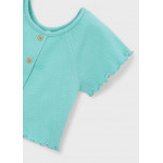 Mayoral Μπλουζα κοντομανικη πρασινομπλ 26-03014-016 3014