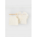 Mayoral Μπλουζα κοντ/κη 2 τεμ crochet μπεζ ανοιχ 26-03015-088 3015