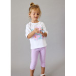 Mayoral Μπλουζα κοντομανικη λευκο λιλα 26-03016-025 3016