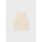 Mayoral Τοπ πλεκτο μπεζ ανοιχ 26-03027-044 3027