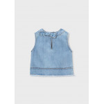 Mayoral Τοπ denim φαρδυ πετροπλ τζ 26-03030-054 3030