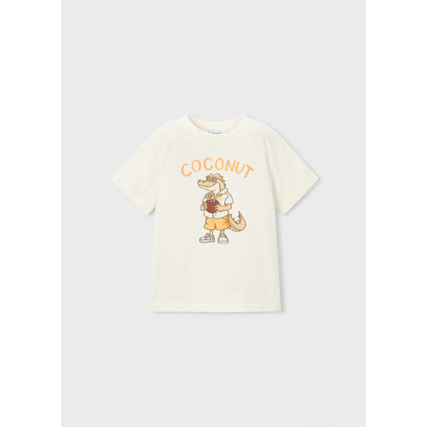 Mayoral Μπλουζα κοντομανικη κροκοδειλ κρεμ 26-03062-030 3062