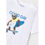 Mayoral Μπλουζα κοντομανικη good day λευκο 26-03064-035 3064
