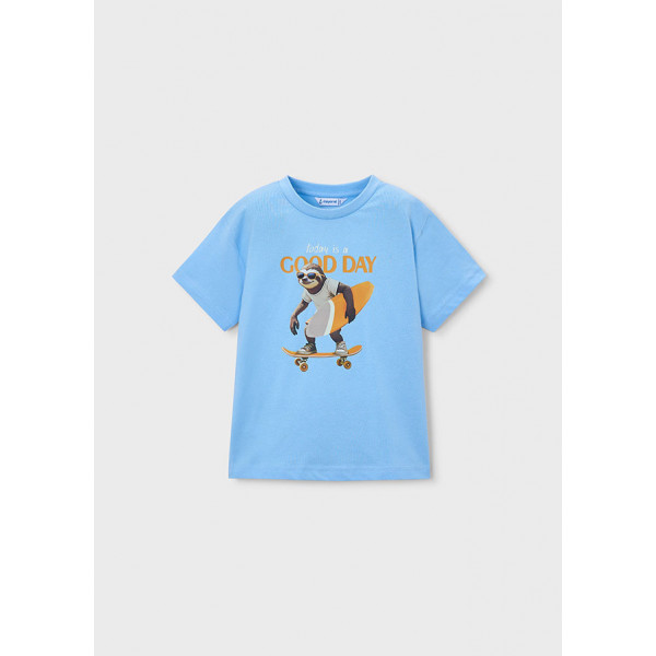 Mayoral Μπλουζα κοντομανικη good day γαλαζιο 26-03064-036 3064
