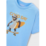 Mayoral Μπλουζα κοντομανικη good day γαλαζιο 26-03064-036 3064