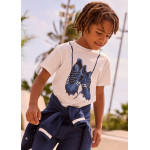 Mayoral Μπλουζα κοντομανικη παπουτσια κρεμ 26-03075-074 3075