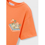 Mayoral Μπλουζα κοντομαν mix and matc πορτοκαλι 26-03078-071 3078