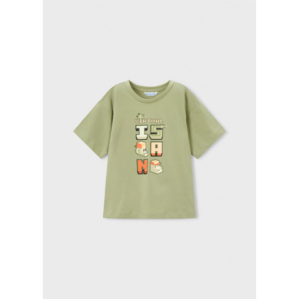 Mayoral Μπλουζα κοντομαν mix and matc πρασινο 26-03078-073 3078