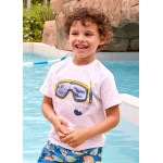 Mayoral Μπλουζα κοντ σχεδ τυπου tromp λευκο 26-03081-010 3081