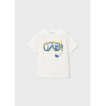 Mayoral Μπλουζα κοντ σχεδ τυπου tromp λευκο 26-03081-010 3081