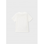 Mayoral Μπλουζα κοντ σχεδ τυπου tromp λευκο 26-03081-010 3081