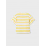 Mayoral Μπλουζα κοντομανικη ριγε σταμ κιτρινο 26-03082-077 3082