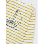 Mayoral Μπλουζα μακρυμανικη ριγε λαδι 26-03083-015 3083