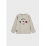 Mayoral Μπλουζα μακρυμανικη ρομποτ μπεζ 26-03084-019 3084