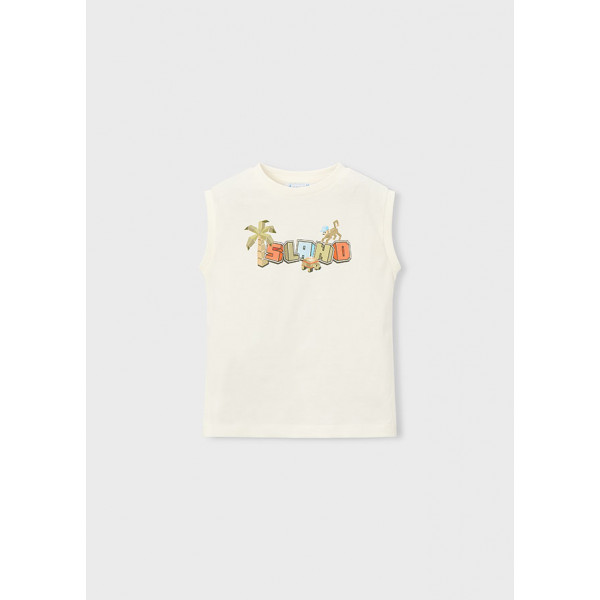 Mayoral Μπλούζα Αμάνικη κρεμ 26-03085-081