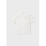 Mayoral Πολο κοντομανικο σταμπωτο λευκο λαδι 26-03101-023 3101