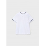 Mayoral Πολο κοντομ γιακας mao λευκο 26-03102-028 3102