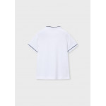 Mayoral Πολο κοντομ γιακας mao λευκο 26-03102-028 3102