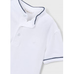 Mayoral Πολο κοντομ γιακας mao λευκο 26-03102-028 3102