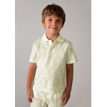 Mayoral Πολο κοντομανικο σταμπωτο κρεμ-πρασι 26-03104-085 3104