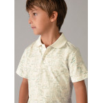 Mayoral Πολο κοντομανικο σταμπωτο κρεμ-πρασι 26-03104-085 3104