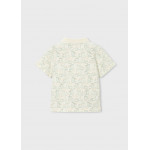 Mayoral Πολο κοντομανικο σταμπωτο κρεμ-πρασι 26-03104-085 3104