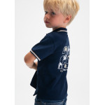 Mayoral Πολο κοντ/κο σταμπα πλατη ναυτ.μπλε 26-03108-061 3108