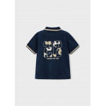 Mayoral Πολο κοντ/κο σταμπα πλατη ναυτ.μπλε 26-03108-061 3108