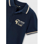 Mayoral Πολο κοντ/κο σταμπα πλατη ναυτ.μπλε 26-03108-061 3108