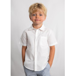 Mayoral Πουκαμισο κοντομανικο λινο λευκο 26-03112-010 3112