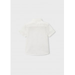 Mayoral Πουκαμισο κοντομανικο λινο λευκο 26-03112-010 3112