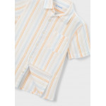 Mayoral Πουκαμισο κοντομανικο λινο ροδακινι 26-03112-011 3112