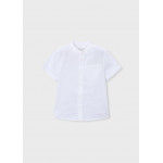 Mayoral Πουκαμισο κοντ/κο μαο λινο λευκο 26-03113-017 3113