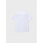 Mayoral Πουκαμισο κοντ/κο μαο λινο λευκο 26-03113-017 3113