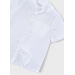 Mayoral Πουκαμισο κοντ/κο μαο λινο λευκο 26-03113-017 3113