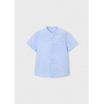 Mayoral Πουκαμισο κοντ/κο μαο λινο γαλαζιο 26-03113-018 3113