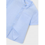 Mayoral Πουκαμισο κοντ/κο μαο λινο γαλαζιο 26-03113-018 3113