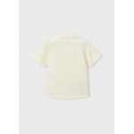 Mayoral Πουκαμισο κοντομανικο κεντητο κρεμ 26-03114-022 3114