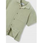 Mayoral Πουκαμισο κοντομανικο γκοφρε πρασινο 26-03116-049 3116