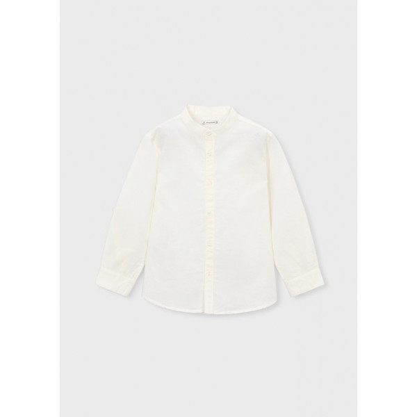 Mayoral Πουκαμισο μακ/κο γιακας μαο λ κρεμ 26-03118-030 3118