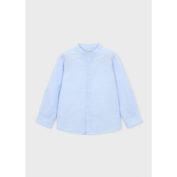 Mayoral Πουκαμισο μακ/κο γιακας μαο λ γαλαζιο 26-03118-031 3118