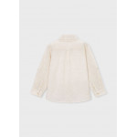 Mayoral Πουκαμισο μακρ/κο λινο γιακας μπεζ μιξη 26-03119-035 3119