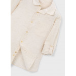 Mayoral Πουκαμισο μακρ/κο λινο γιακας μπεζ μιξη 26-03119-035 3119