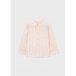 Mayoral Πουκαμισο μακρ/κο λινο γιακας ροδακινι 26-03119-036 3119